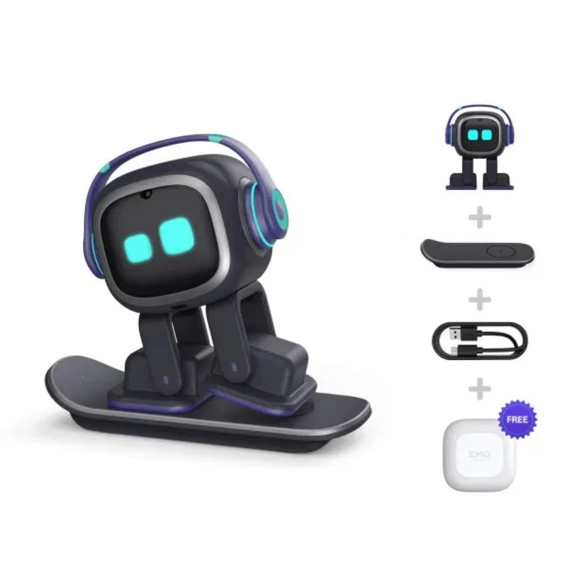 EMO AI Robot Toy – Intelligent Desktop Smart Pet Companion, Electronic Interactive Children’s Educational Gift & Home Decoration
