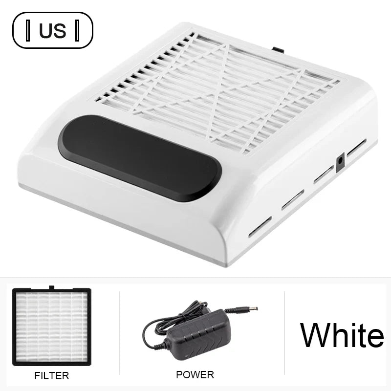 Nail Dust Collector – Powerful Manicure Vacuum Cleaner with Filter, Nail Extractor Fan for Nail Art Tools