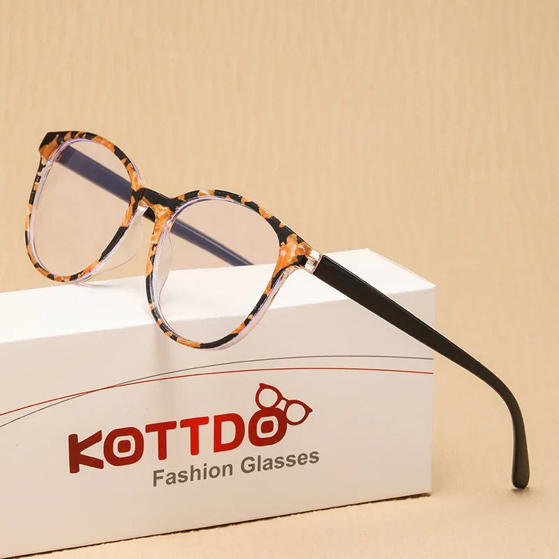 Retro Round Reading Glasses – Vintage Plastic Eyewear for Women, Presbyopia & Hyperopia +1.0 to +3.5