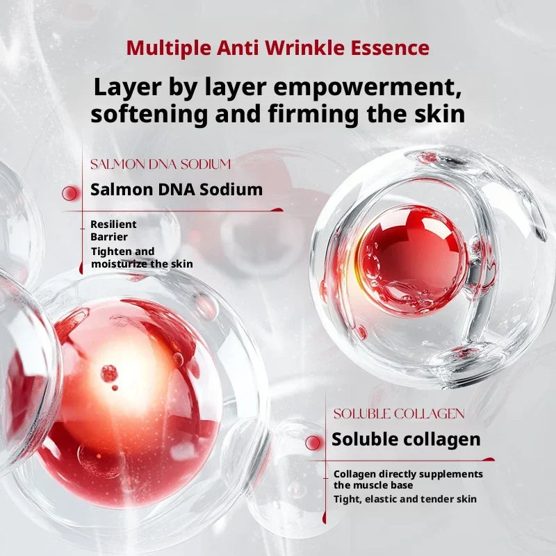 Salmon DNA Anti-Wrinkle Serum Ampoule for Fine Lines, Collagen Boosting & Skin Firming Care