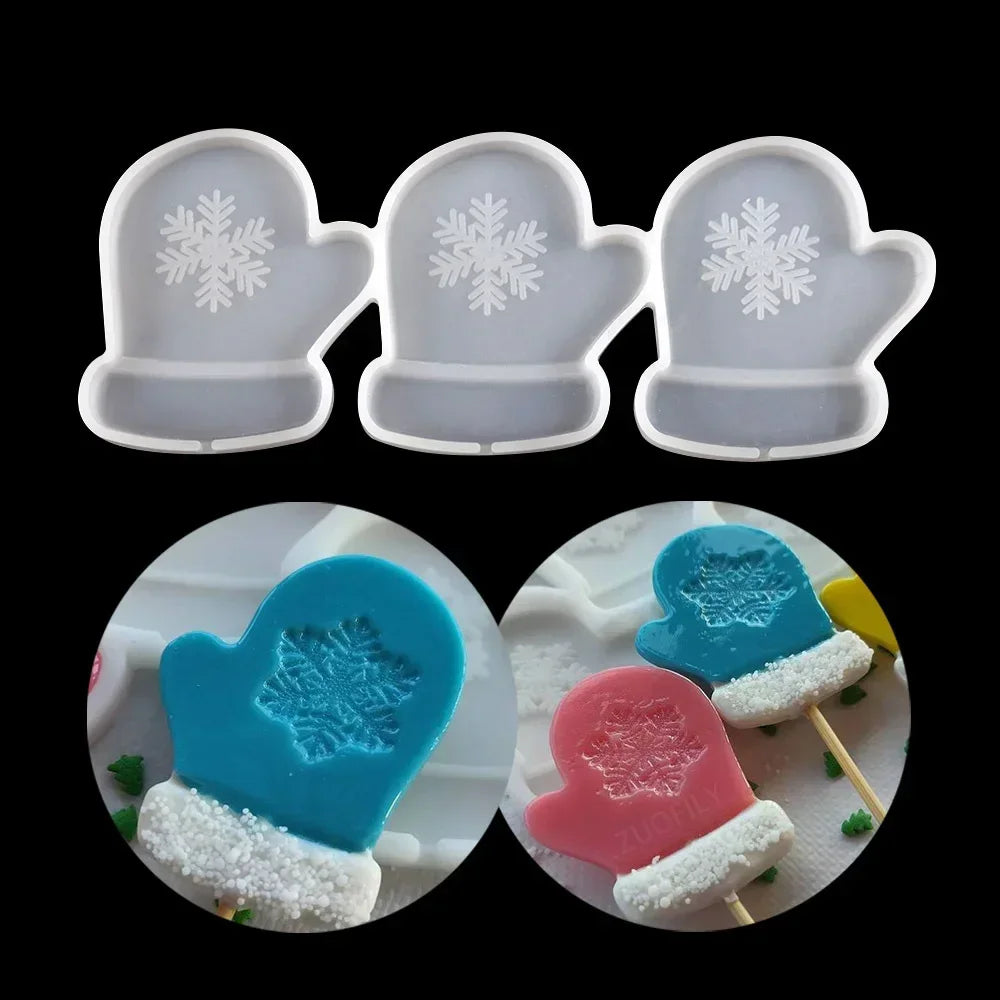 Halloween & Christmas Silicone Lollipop Mold – Pumpkin, Ghost & Elk Shape Candy, Chocolate, Cheese & Cake Decorating Tool