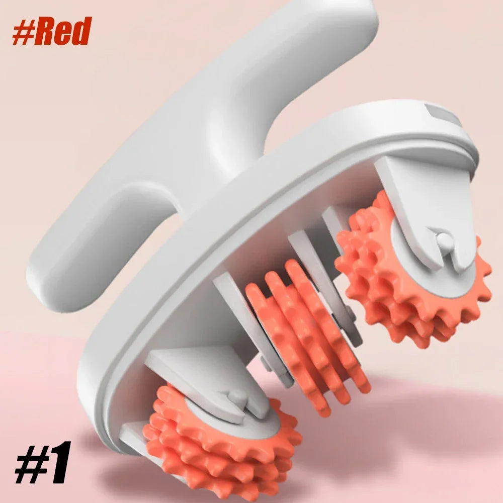 Anti-Cellulite Manual Massager Roller – Muscle Massage Tool for Neck, Shoulder, Back, Arm & Leg Pain Relief and Body Shaping