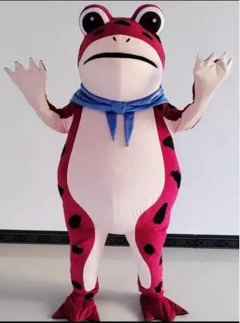 Adult Plush Green Frog Mascot Costume – Cute Cartoon Fancy Dress for Halloween & Christmas