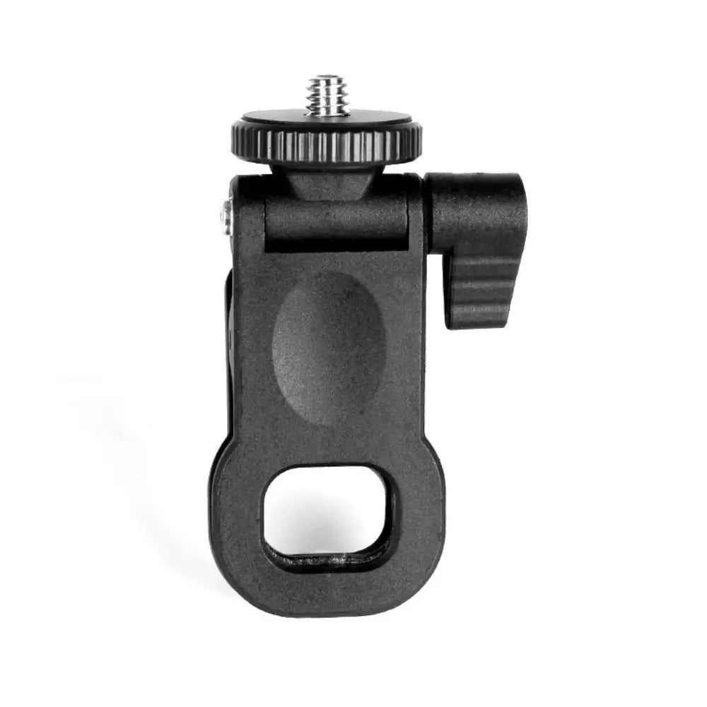 Portable 1/4" Screw Mount Fill Light Holder — Plastic Clip for Camera, Mobile & Computer Flash