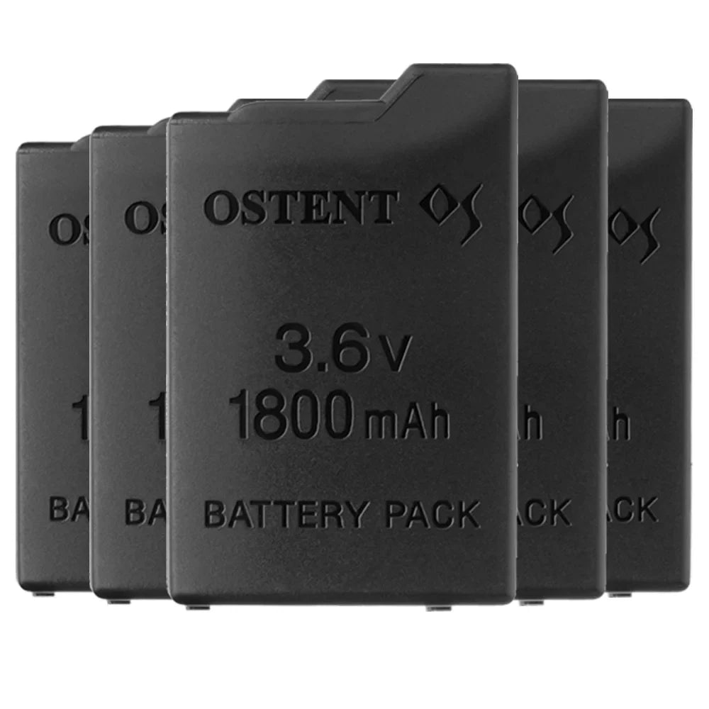 OSTENT 2/5/10pcs 1800mAh–2200mAh 3.6V Rechargeable Battery Pack – Replacement for Sony PSP 1000 PSP-110 Console