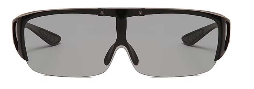VIVIBEE Polarized Fit Over Glasses Sunglasses - Flip Up Design for Men Driving, Fishing, Outdoor Activities - UV400 Photochromic Goggles for Myopia Women