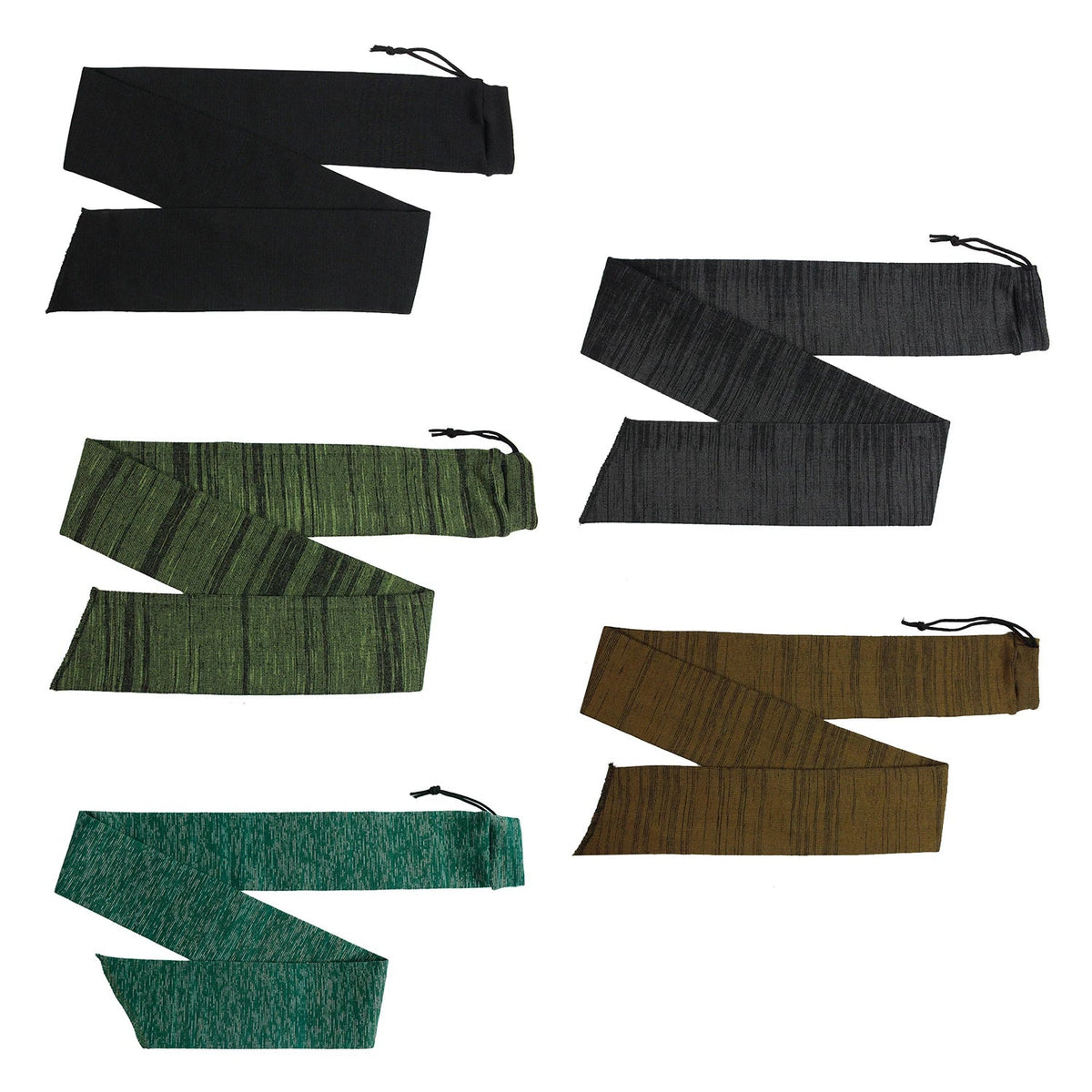 5-Pack Silicone Treated Gun Socks 55” x 3.9” – Stretch Knit Rifle Storage Covers for Hunting & Shooting Protection Sleeves