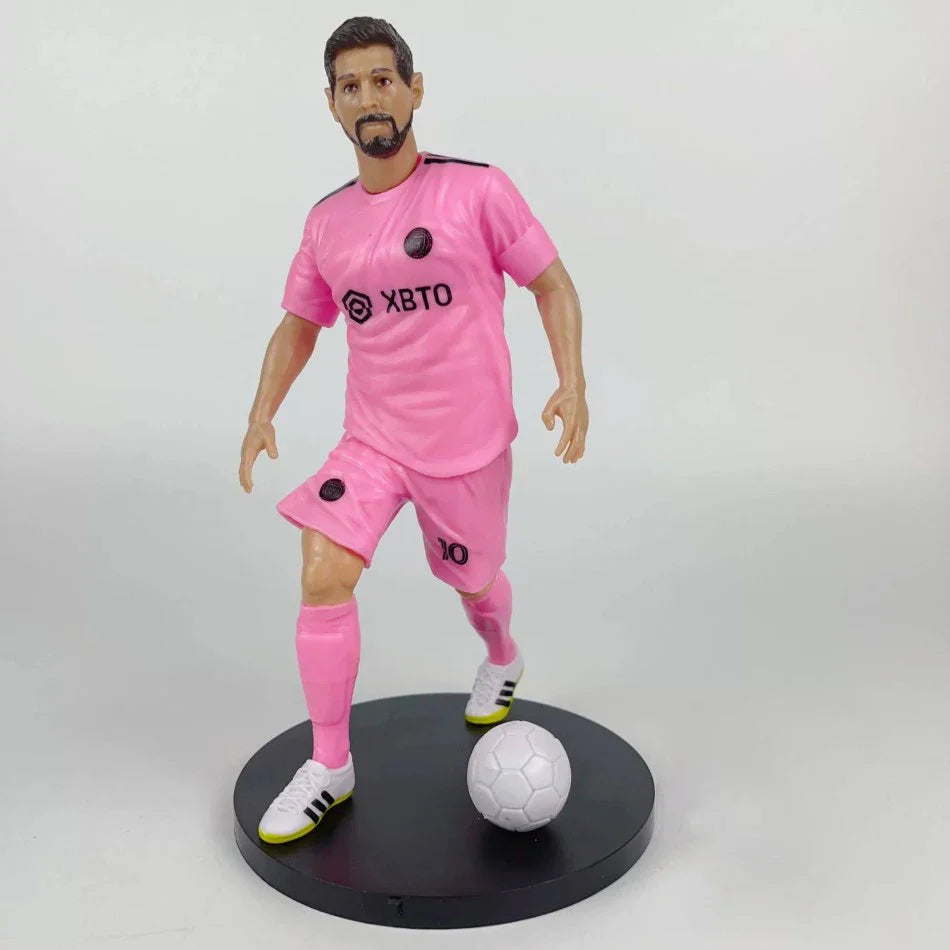 Football Star Action Figures – C. Ronaldo, Messi, Mbappe Cartoon Model Dolls Car Accessories Gifts (1-5pcs)