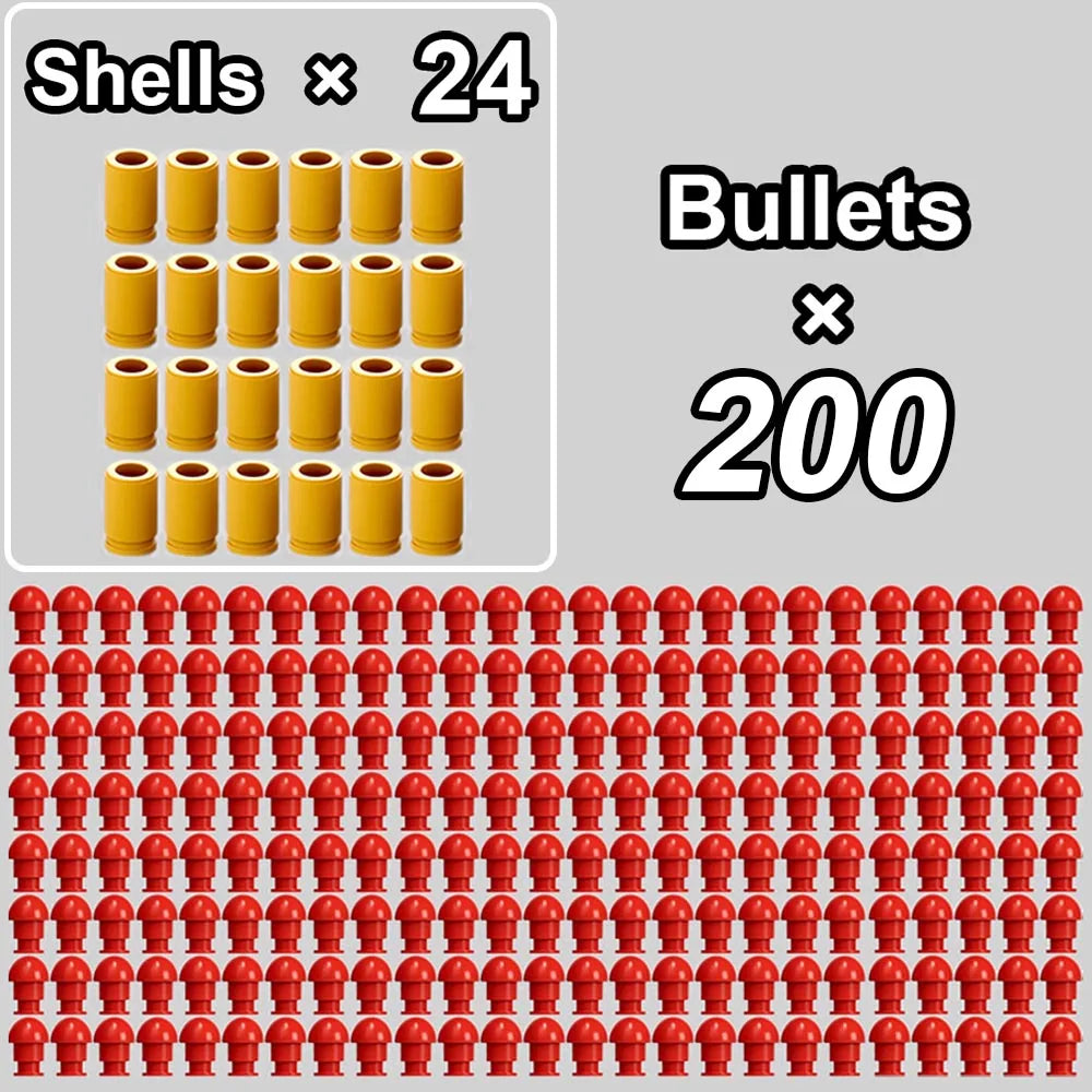 Soft EVA Foam Dart Bullets for Toy Guns – Compatible with M1911, G17, M92 & USP Pistol Shooting Game Accessories, Safe Foam Ammo Refill Kit
