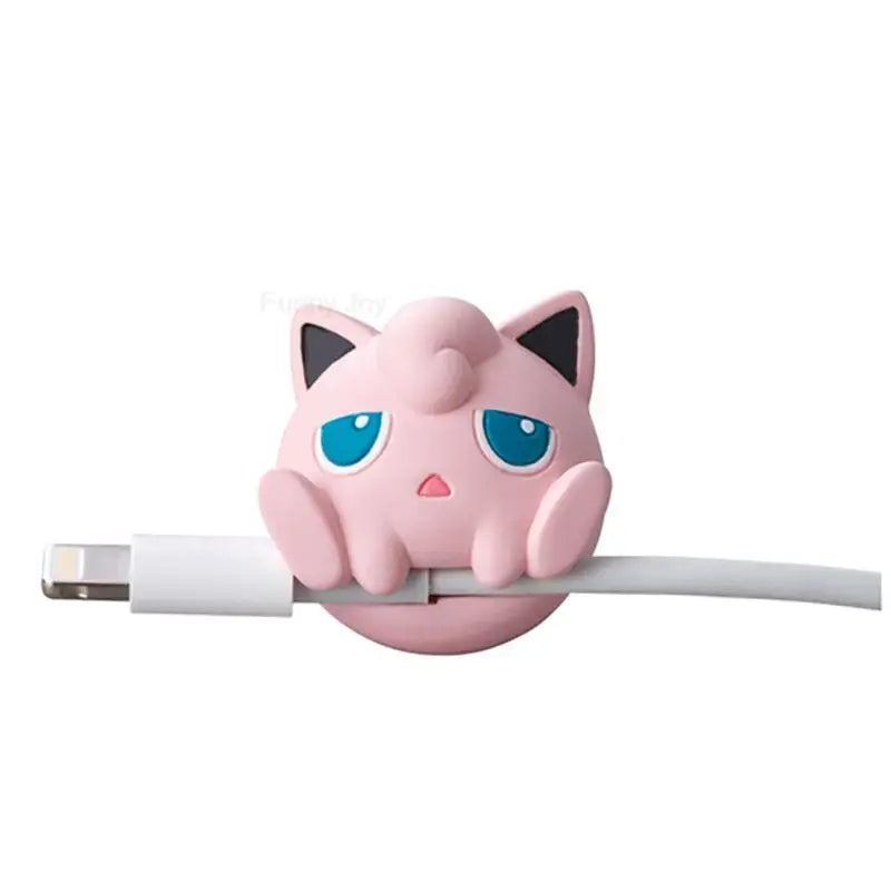 Anime Pokémon USB Cable Bite Case – Pikachu & Eevee Figure Toy Cosplay Prop Gift