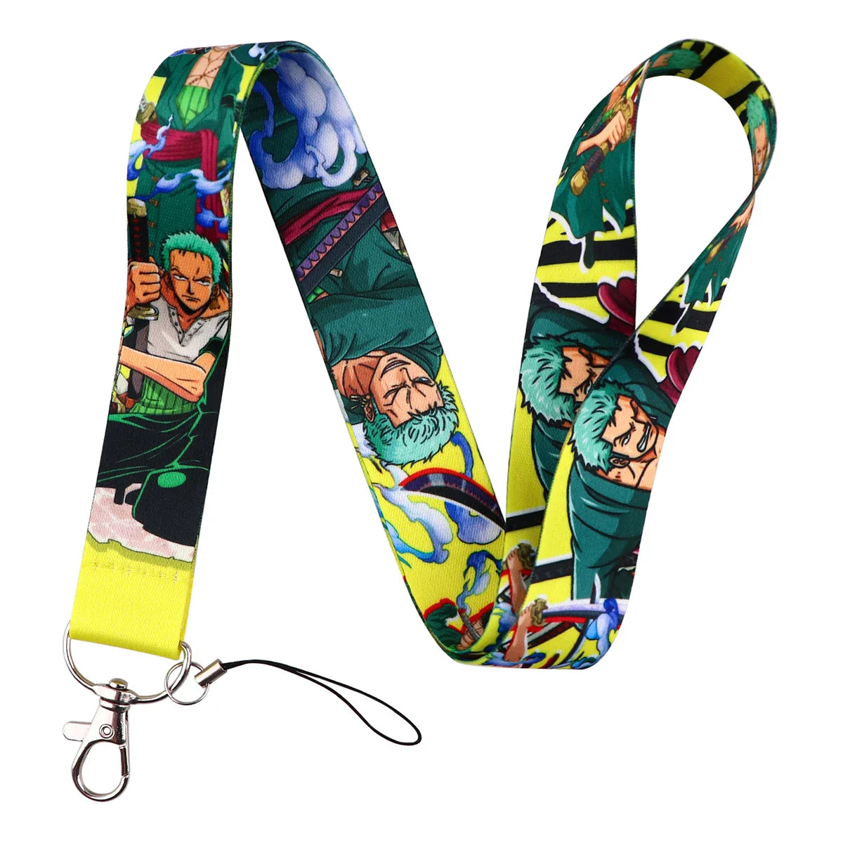 Japan Anime Zoro Neck Strap Lanyard – Keychain, ID Card, USB Badge Holder, Cute Gym Rope Gift