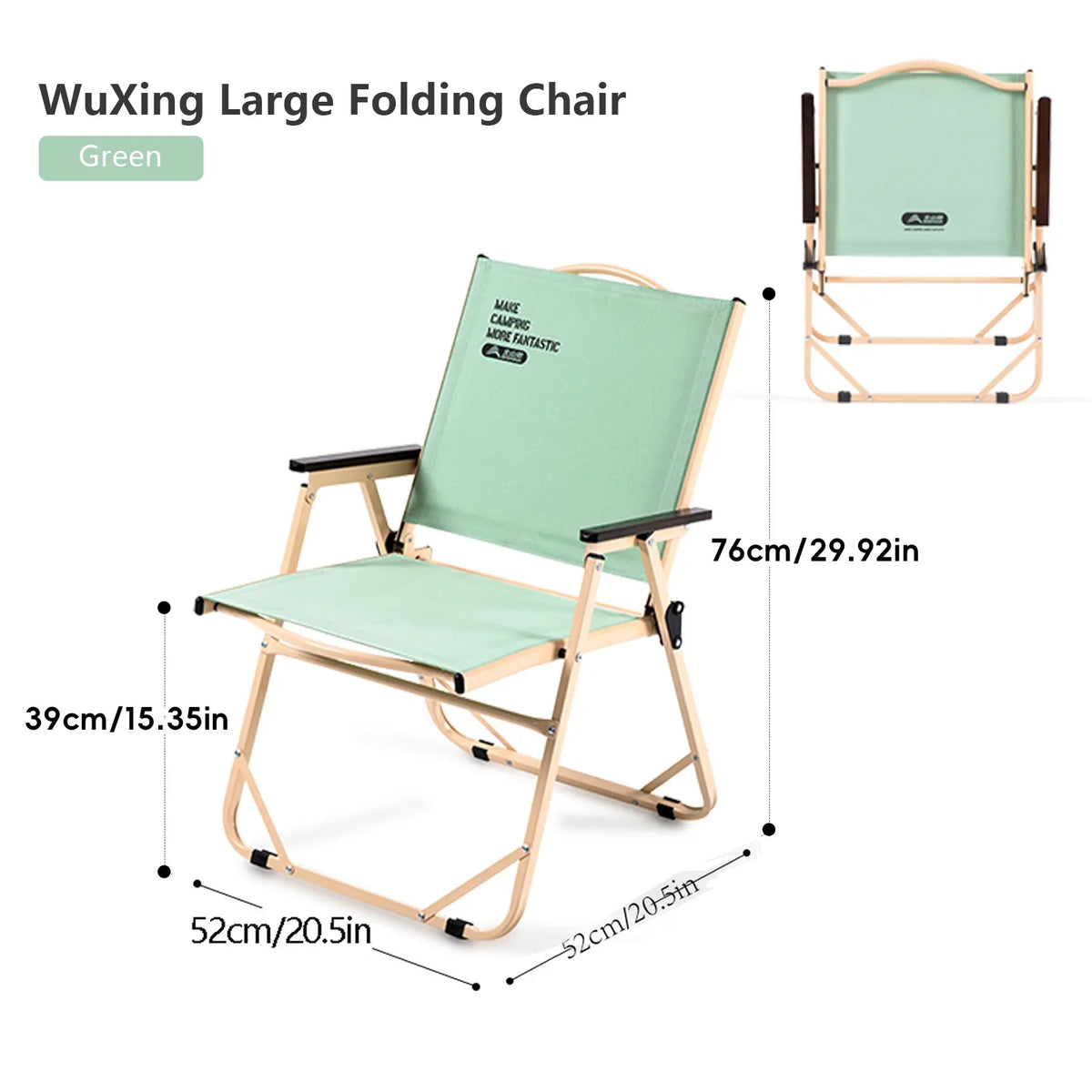 BISINNA Outdoor Folding Camping Chair – Portable Lightweight Lounge Chair for Picnic, Beach, Hiking & Trekking Travel Gear