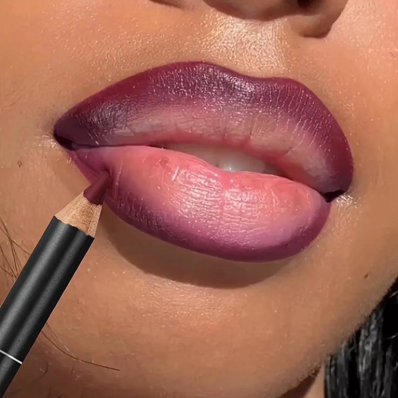 Luxury Matte Lip Liner – Long-Lasting Smooth Lip Pencil for Precise Outline & Full Coverage, Versatile Shades