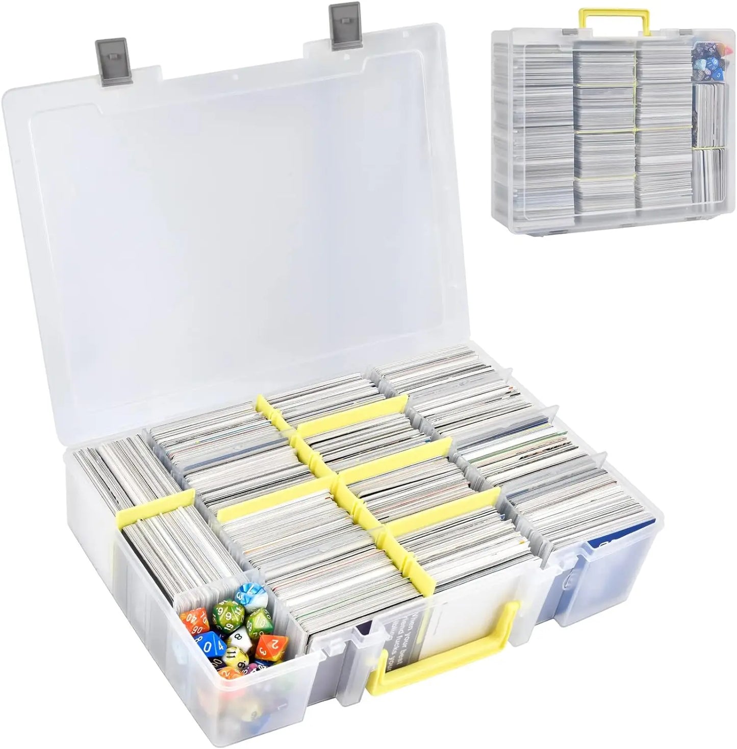 2300+ Trading Card Storage Box – Playing Card Case Organizer for PM TCG, Yu-Gi-Oh, CAH & Phase 10