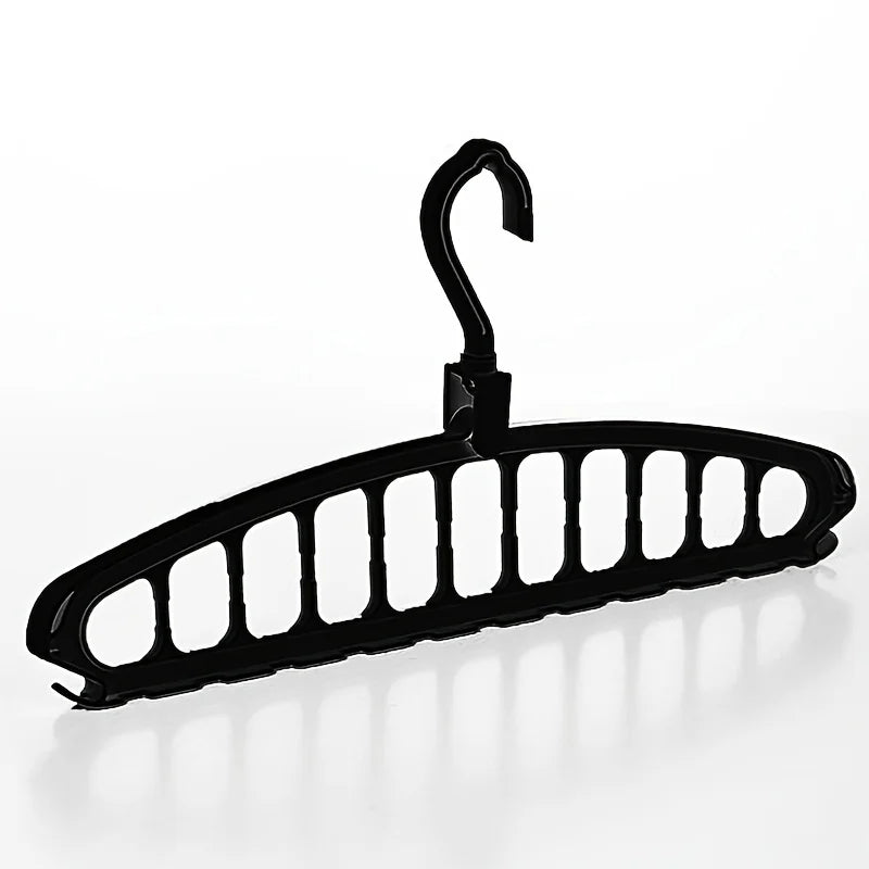 Folding Multi-Hole Clothes Hanger – Non-Slip Space-Saving Rack Organizer for Jeans, Trousers & Scarves