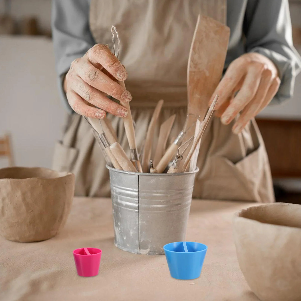 3PCS Pottery Shaping Cone Mold Kit – Ceramic Clay Vase, Mug & Cup DIY Shaping Tools for Handmade Craft Projects