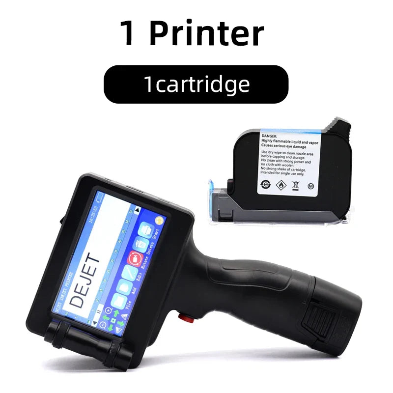 12.7mm Handheld Inkjet Printer 2588+ – QR Code, Barcode, Date & Logo Coding Machine with 25 Languages Support
