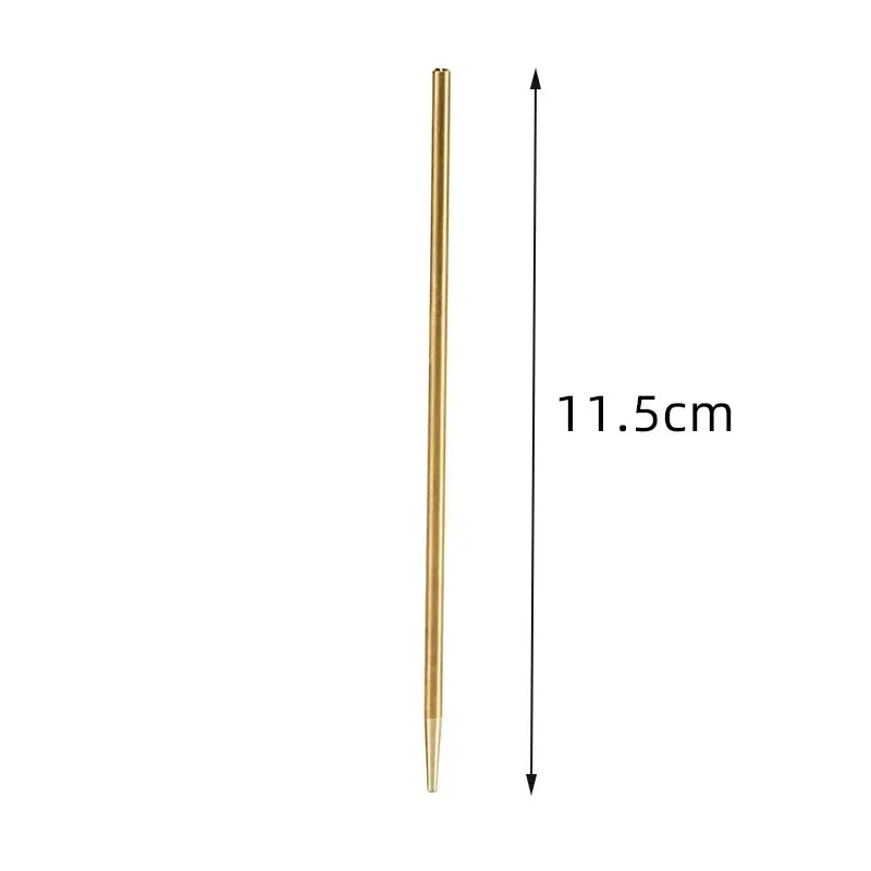 Brass Acupressure Pen – Ear Acupoint Massage Stick for Eyesight Improvement & Meridian Therapy