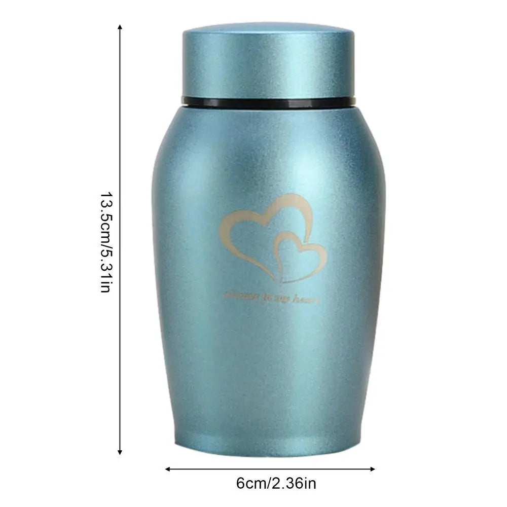 Multi-Colored Stainless Steel Pet Urn β Dog, Cat, Bird, Mouse Cremation Ashes Jar, Sealed Memorial Souvenir