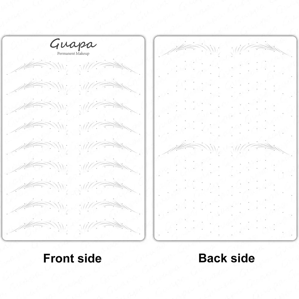 Microblading Practice Skin Sheets — Eyebrow Segment Tip Joint Texture for Semi-Permanent Makeup Training