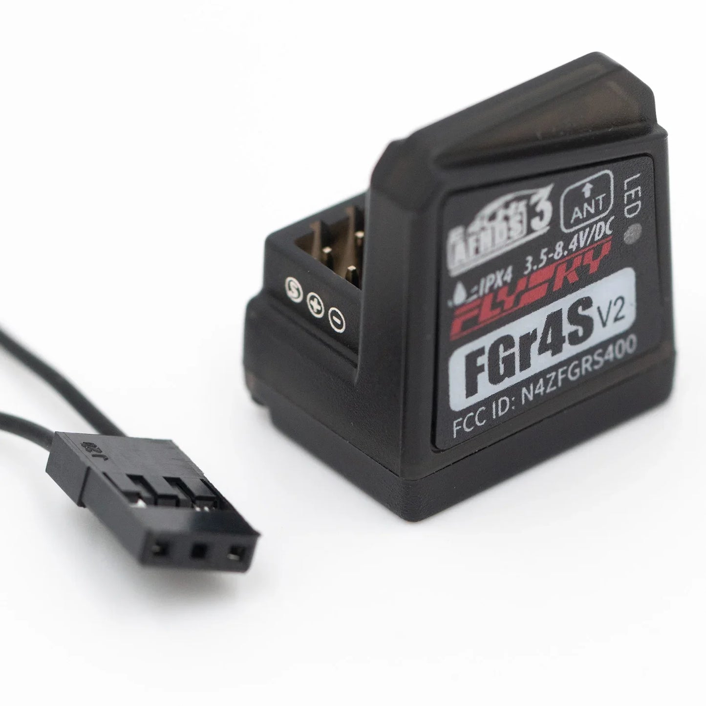 Flysky FGR4S V2 Receiver – AFHDS Single-Antenna, Bidirectional PWM/PPM/IBUS Output for Flysky NB4 & PL18 RC Transmitter