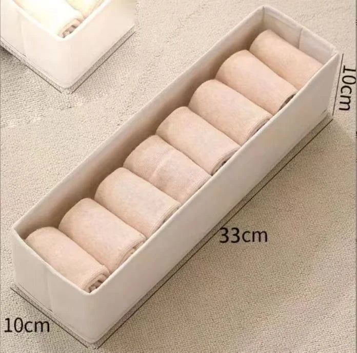 Drawer Wardrobe Storage Organizer - Foldable Clothes Box for T-Shirts, Jeans, Underwear & Pants