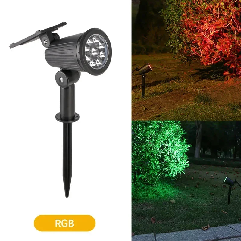 9 LED Solar Spotlights - IP65 Waterproof Adjustable Outdoor Lights for Garden, Backyard, Driveway & Patio Decor