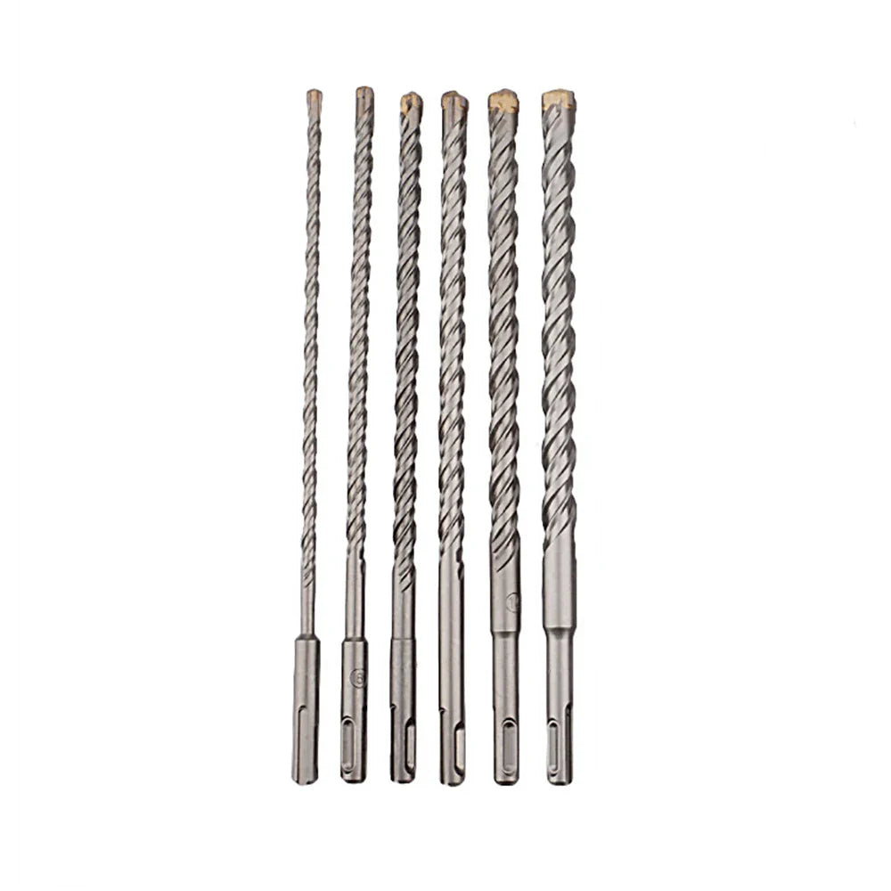 260mm Masonry Drill Bit SDS Plus Shank - Tungsten Carbide Cross-Tip for Electric Hammer (6mm, 8mm, 10mm, 12mm, 14mm, 16mm)