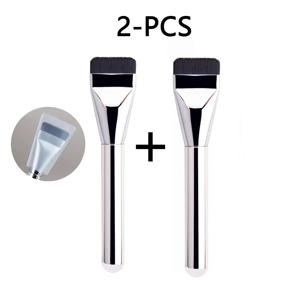 Ultra Thin Foundation Brush – Lightweight Flat Contour Brush for Blending Foundation, Cream, and Makeup