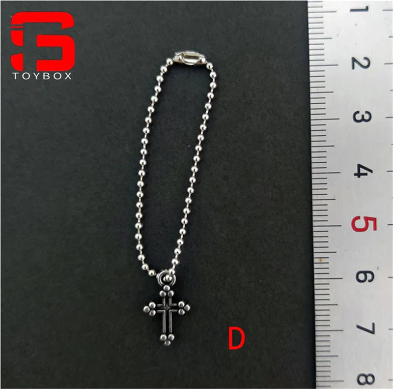 1/6 Scale Cross & Dog Tag Necklace – Soldier Accessory for 12-inch Action Figures