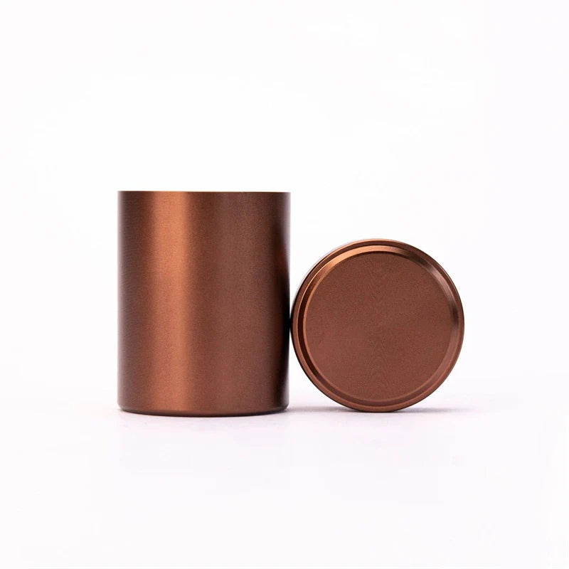 New Airtight Smell-Proof Stainless Steel Container — Mini Tea & Herb Stash Jar for Tea, Coffee Storage