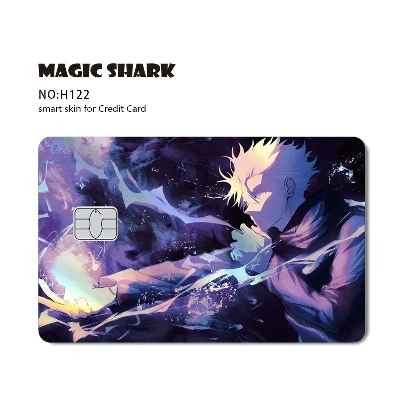 Magic Shark Holographic Laser Skin - Evil FBI Money Credit Bank Card Sticker Cover No Fade Protective Film