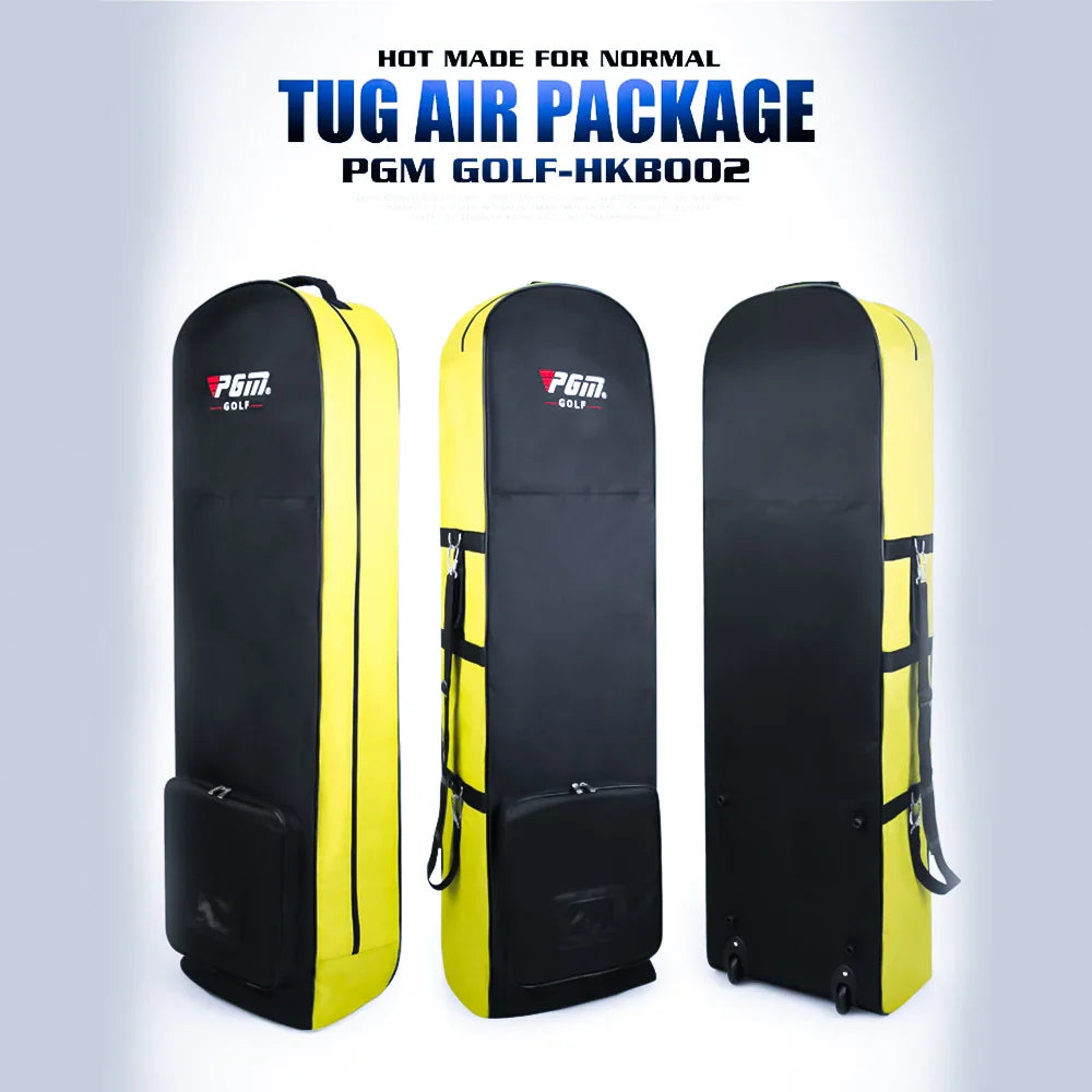 PGM Golf Aviation Bag HKB002 – Foldable Large Capacity Travel Bag with Silent Wheels for Airplane Consignment