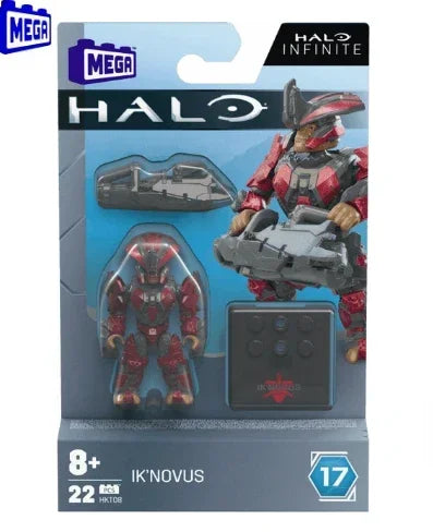Original Mega Construx Halo Infinites Heroes Series 17 – Spartan Yoroi Kovan Agryna Action Figure Collectible Toy