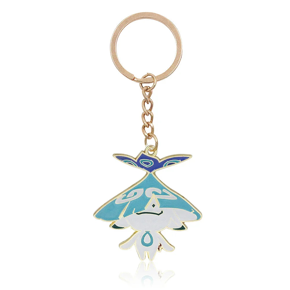 Genshin Impact Venti Eye Keychain 1:1 – Luminous Anime Cosplay Key Ring Backpack Pendant Gaming Accessories Gift