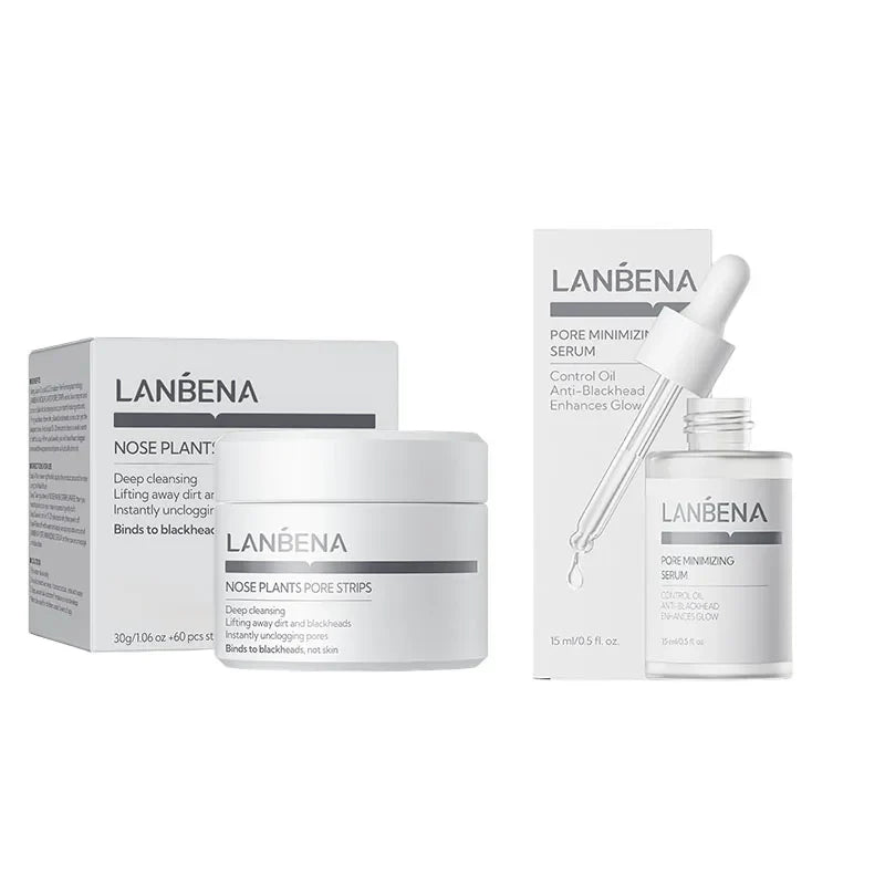 LANBENA Blackhead Remover Nose Pore Strips – Deep Cleansing Oil Control Peel-Off Face Mask (60 Stickers)