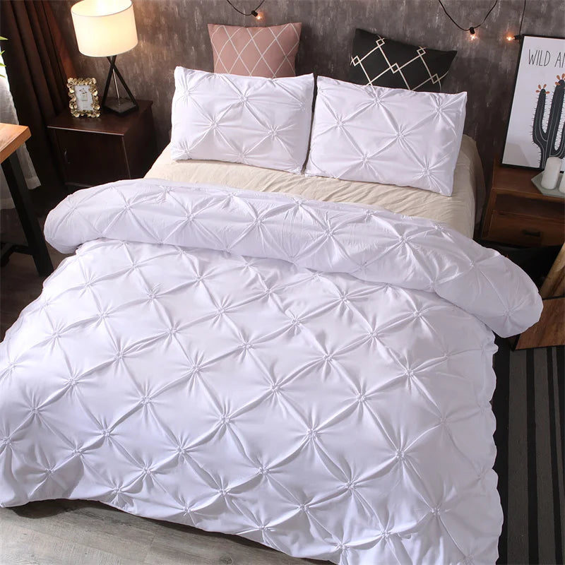 Queen 3-Piece Comfort Set – Gray Bed in a Bag Bedding Set with Duvet Cover & Pillowcases (No Comforter)