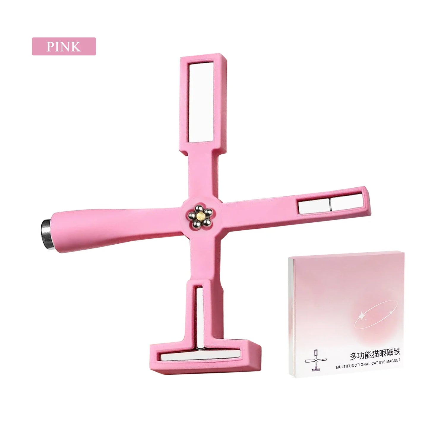 5 in 1 Cat Eye Magnet for Nail Art – Multifunctional Cross Design for Cat Eye Gel Polish & Strong Nail Magnet Tool