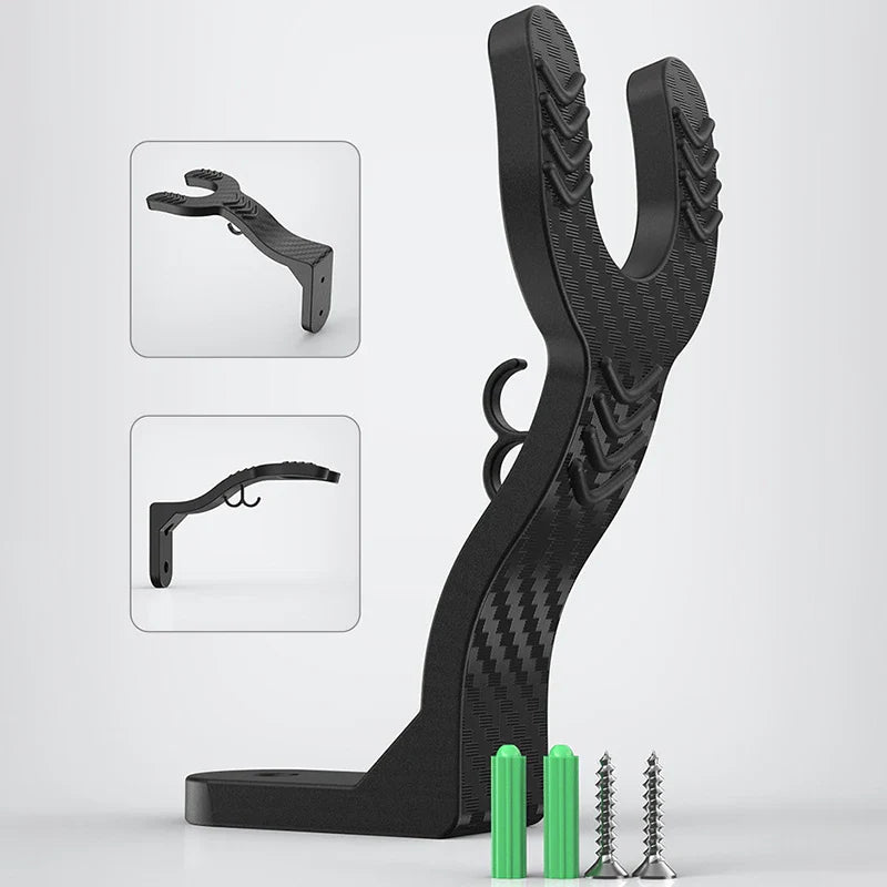 Motorcycle Helmet Hook Rack - Multipurpose Wall Mount Hanger for Luggage, Jackets, Kitchen Cabinets and Shelves