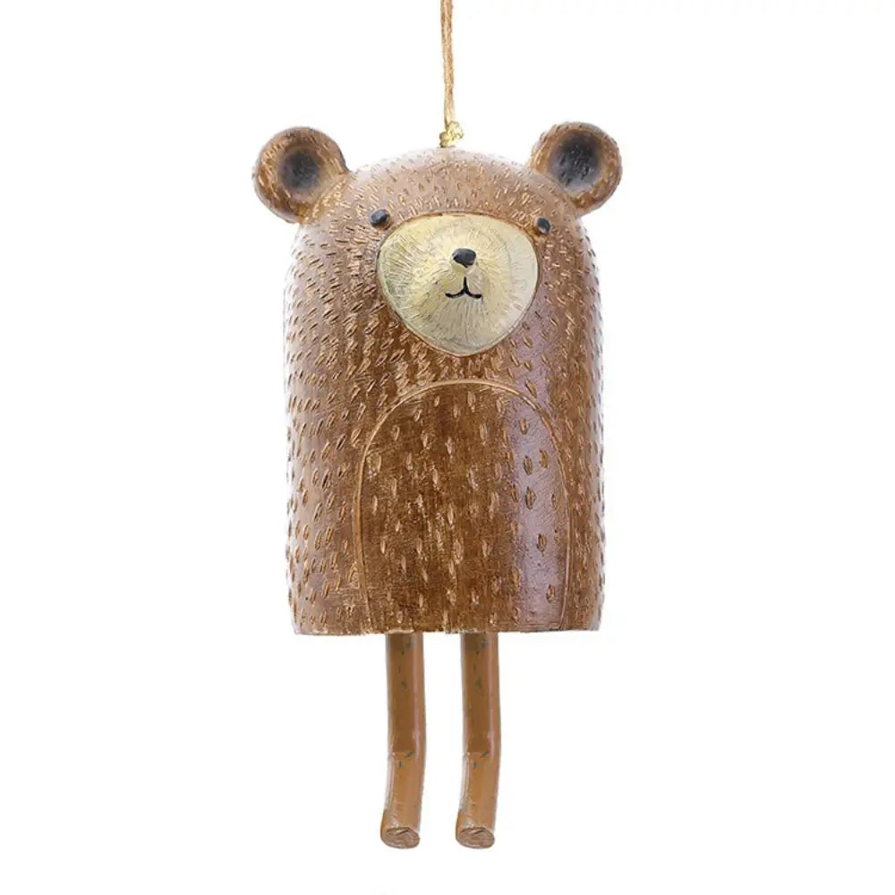 Resin Pet Wind Chime — Cute Animal Garden Pendant | Rural Home Decoration & Festival Gift Craftsmanship