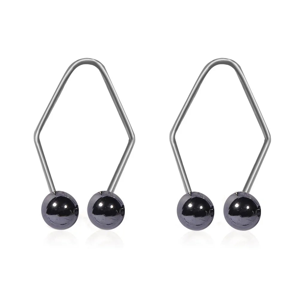 2PCS Alloy Dimple Maker – Pearl Facial Beauty Tool for Cheek Dimples, Easy to Wear Trainer Gift