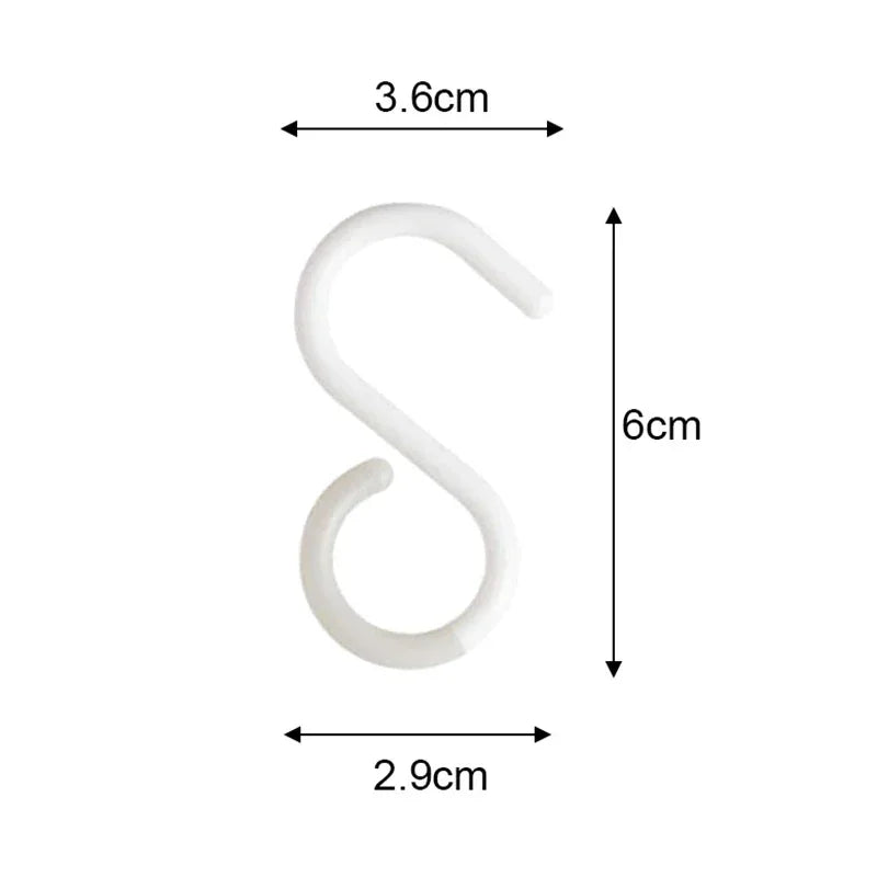 S-Shaped Multi-Purpose Hooks β Flexible Hanging Storage for Wardrobe & Kitchen Accessories