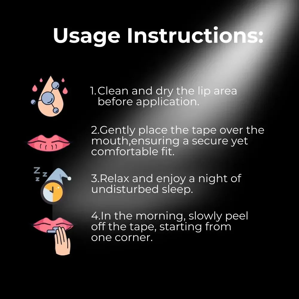 30PCS Mouth Tape for Sleeping – Gentle Sleep Strips to Keep Mouth Closed & Prevent Snoring, Ideal for Home & Travel