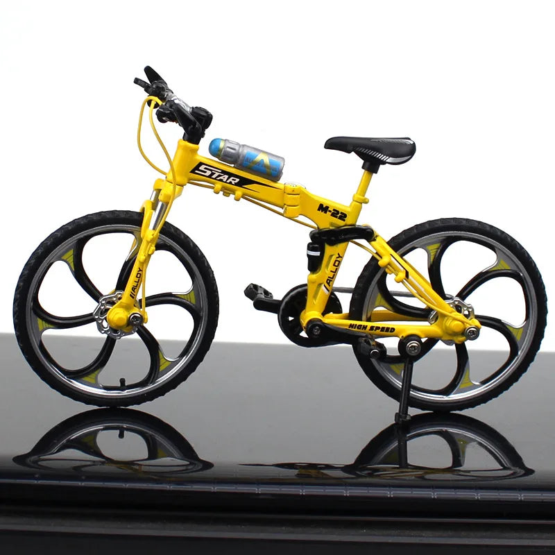 1:8 Alloy Mini Mountain Bike Model – Diecast Metal Simulation Bicycle Toy Collectible Gift