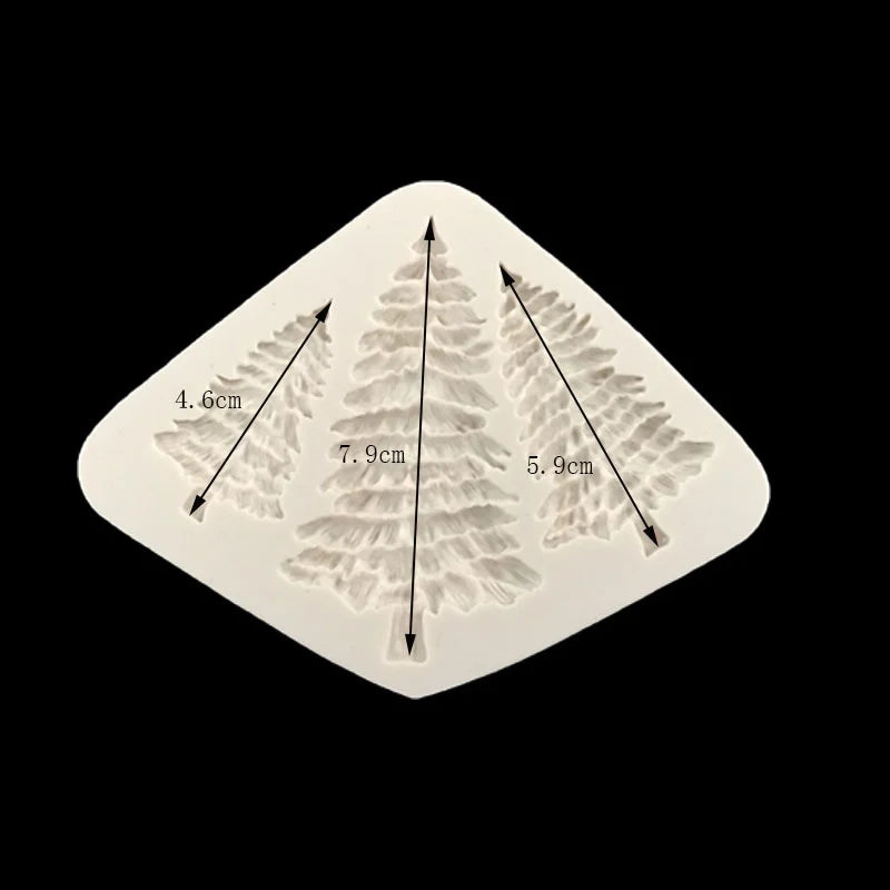 Christmas Tree Silicone Mold — Fondant Cake Decorating Sugarcraft Chocolate Gumpaste Tool