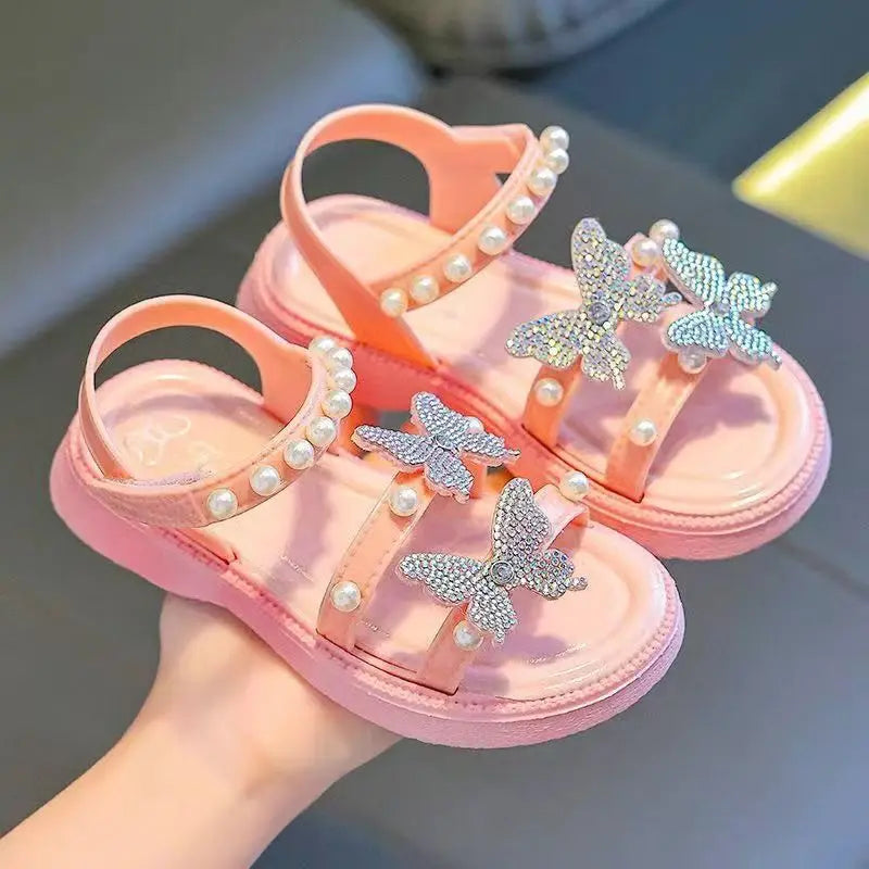 New Summer Girls Sandals - Anti-Slip Baby Slippers for Home & Outdoor Wear