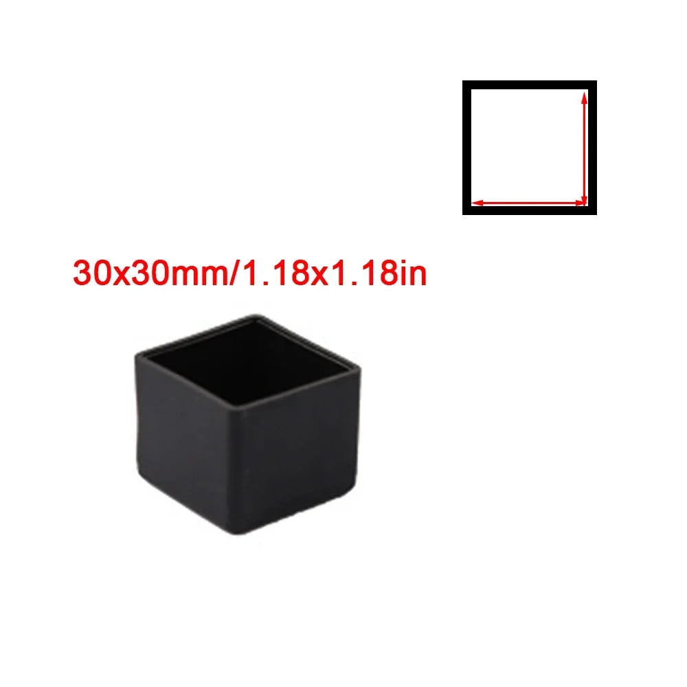 Square Silicone Chair Leg Caps – Non-Slip Furniture Foot Covers for Table & Chair Legs, Floor Protector Pads, Dust & Scratch Guards for Home Furniture Stability