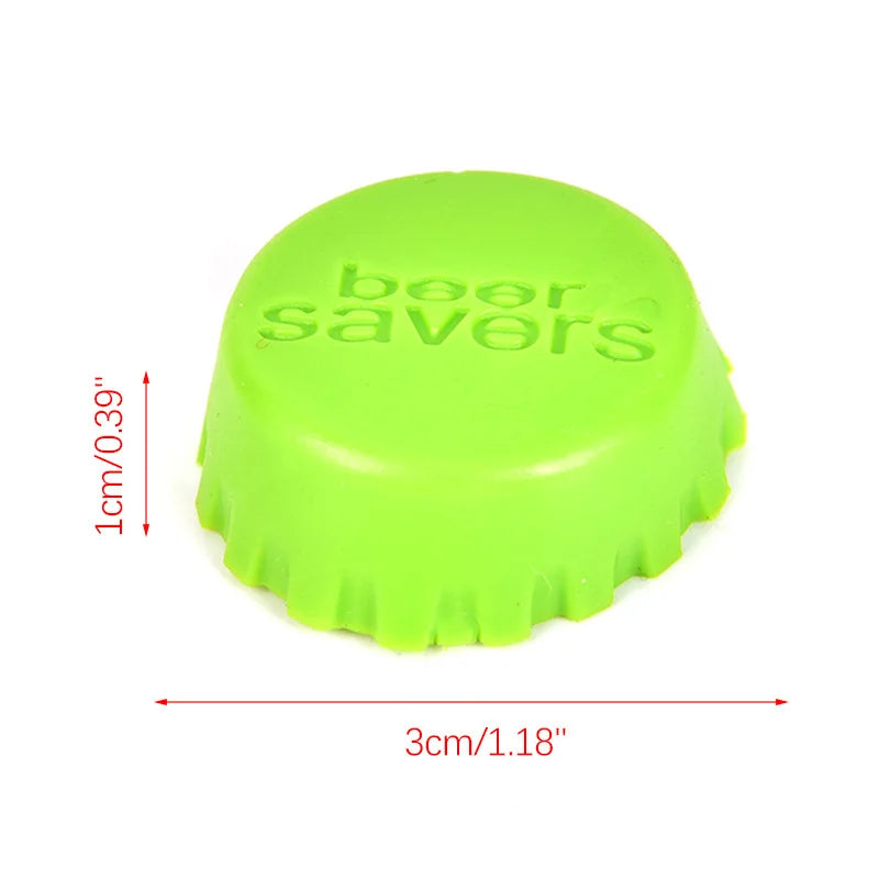 Reusable Silicone Bottle Cap - Sealed Beer, Vinegar, Soy Sauce, Soda, Cola Cap - Wine Protective Stopper, Beer Bottle Cap