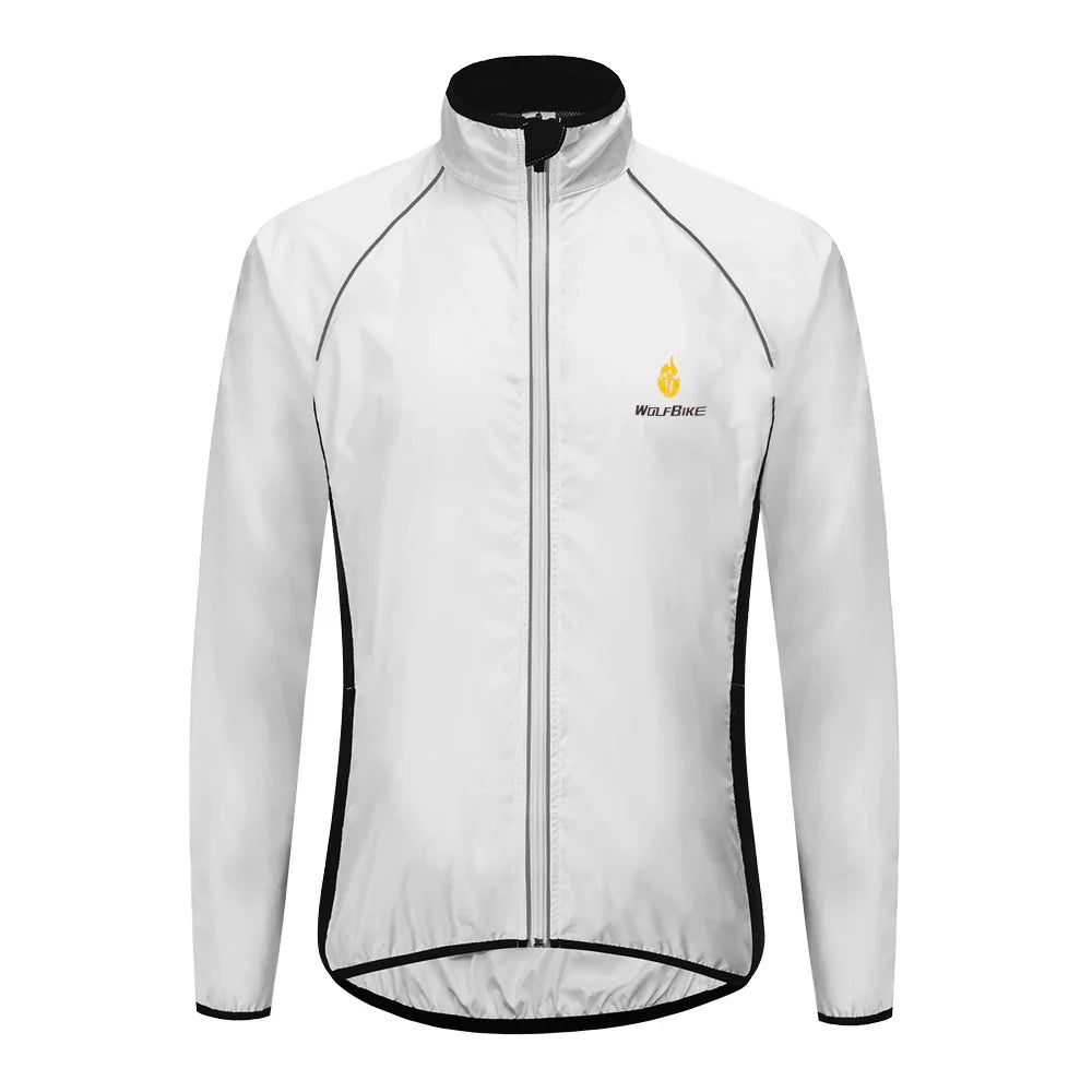 WOSAWE Men's Windproof Waterproof Cycling Jacket – Reflective MTB Bike Windbreaker & Vest