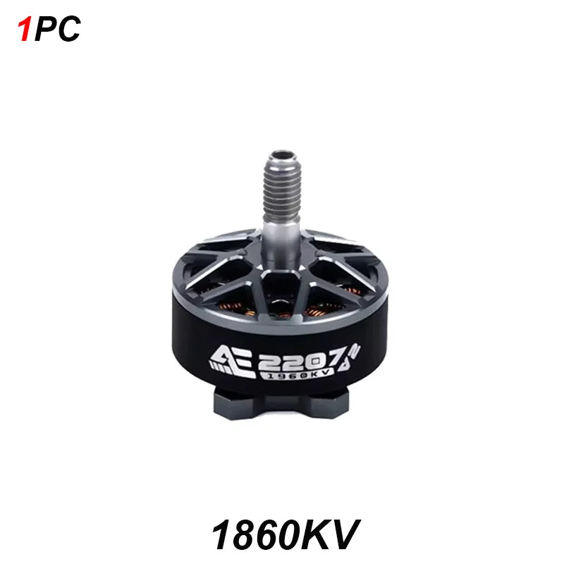 AxisFlying AE2207 V2 Brushless Motor — 1860KV/1960KV 4-6S LiPo, 5mm Shaft for 5-Inch Propeller Flower Fly Racing Drone